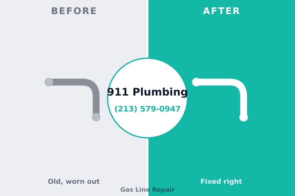Before and after: plumbing repair Ringgold, LA